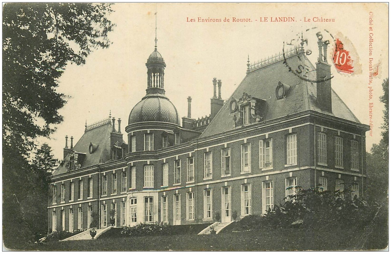 carte postale ancienne 27 LE LANDIN. Le Château