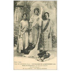 carte postale ancienne 27 LE NEUBOURG. Cavalcade de 1923. Galeais Reine du Commerce