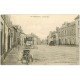 27 LE VAUDREUIL. Motocyclette tricycle sur Grande Rue 1906