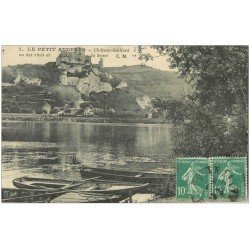 carte postale ancienne 27 LES ANDELYS. Barques Rives de la Seine 1925