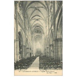 carte postale ancienne 27 LES ANDELYS. Eglise Notre-Dame Nef 37