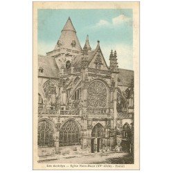 carte postale ancienne 27 LES ANDELYS. Eglise Notre-Dame Portail