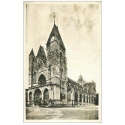 carte postale ancienne 27 LES ANDELYS. Eglise Notre-Dame. Carte émaillographie