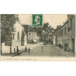 27 LES ANDELYS. Grande Rue 1924 Hôtel Chaine d'Or et Café des Lilas