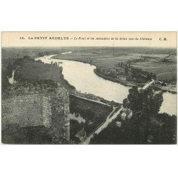 carte postale ancienne 27 LES ANDELYS. Pont et méandres Seine