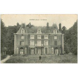 carte postale ancienne 27 LIEUREY. Le Château animation