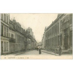 carte postale ancienne 27 LOUVIERS. La Mairie 1918