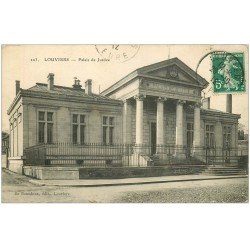 carte postale ancienne 27 LOUVIERS. Palais de Justice 1912