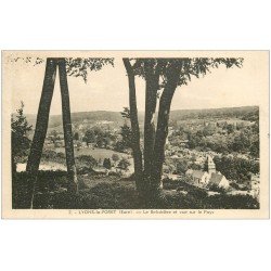 carte postale ancienne 27 LYONS-LA-FORET. Belvédère et Pays 1938