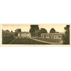 carte postale ancienne 27 MARCILLY-SUR-EURE. Château de Breuil. Carte double panoramique 28 x 9 cm