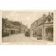 carte postale ancienne 27 MARCILLY-SUR-EURE. Grande Rue dépositaire Citroën et Essence Azur. BYRRH sur volets