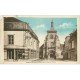 carte postale ancienne 08 CHATEAU-PORCIEN. Rue de l'Eglise 1933. Magasin Peugeot (défaut)...