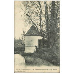 carte postale ancienne 27 MARCILLY-SUR-EURE. Tour fossés Château Brazé