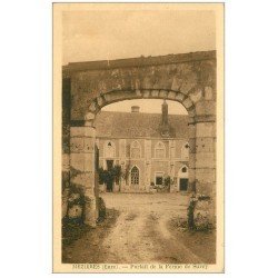 carte postale ancienne 27 MEZIERES. Portail Ferme de Surcy