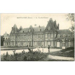 carte postale ancienne 27 MONTAURE. Le Garde-Chatel animation