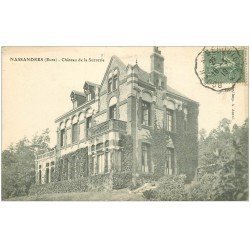 carte postale ancienne 27 NASSANDRES. Château de la Sucrerie 1919 petite animation