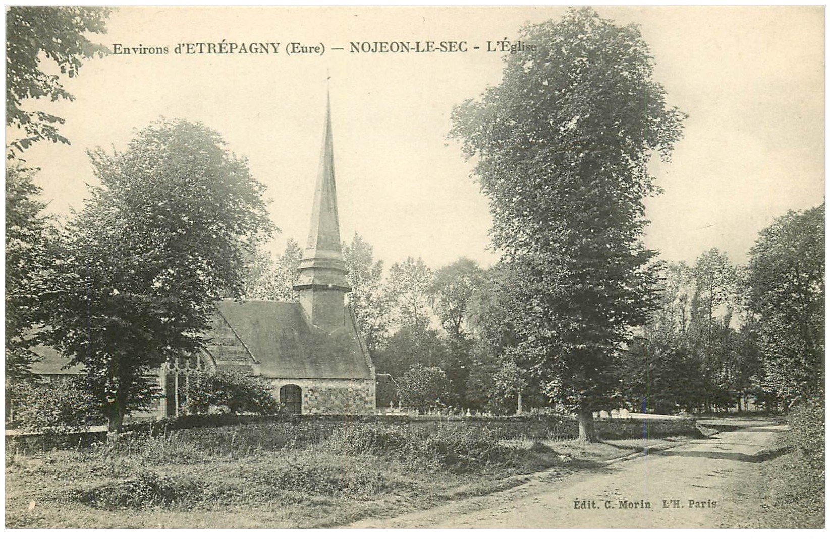 carte postale ancienne 27 NOJEON-LE-SEC. L'Eglise