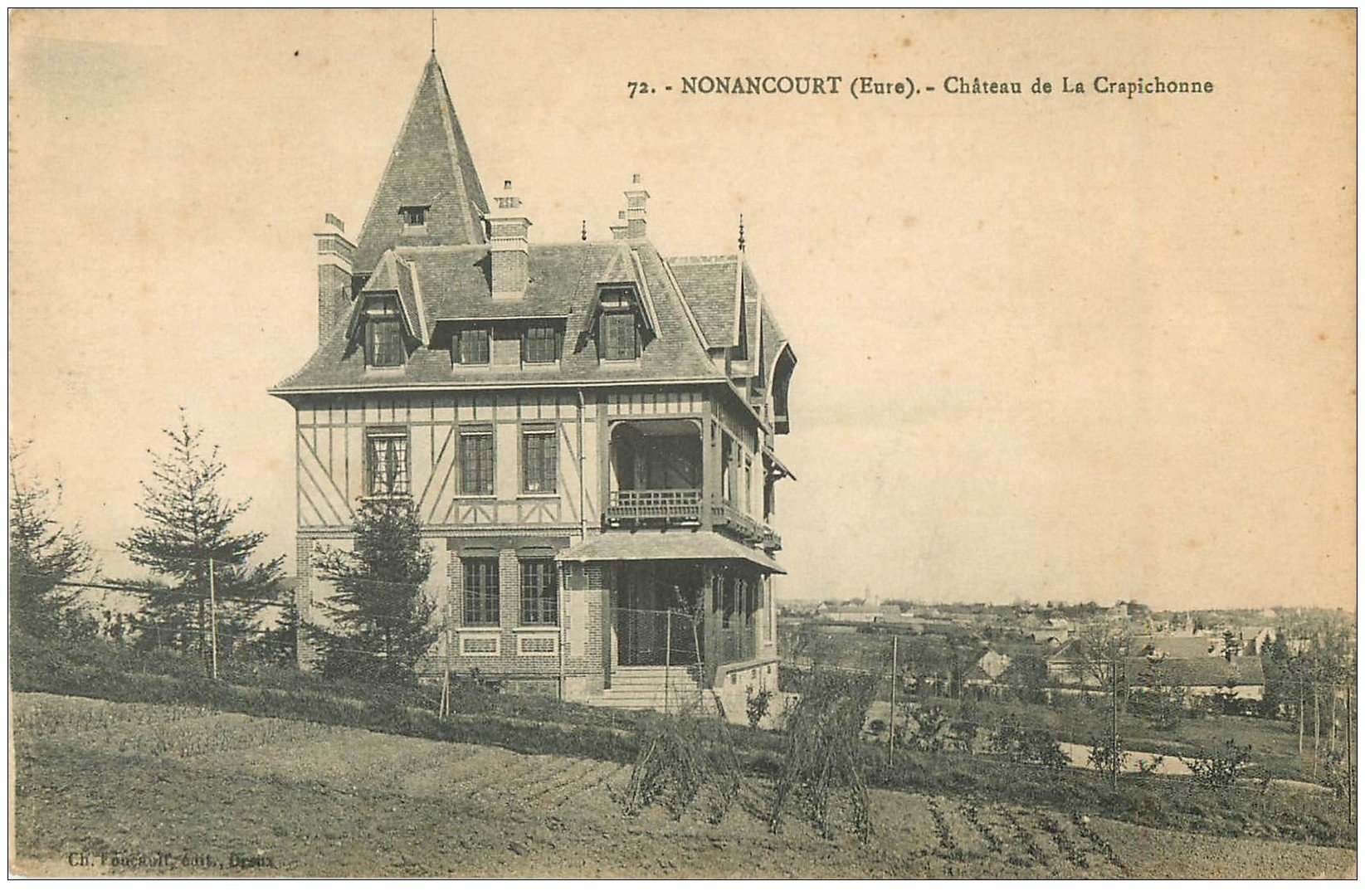 carte postale ancienne 27 NONANCOURT. Château de la Crapichonne