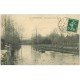 carte postale ancienne 27 NONANCOURT. L'Avre avec canotier 1911