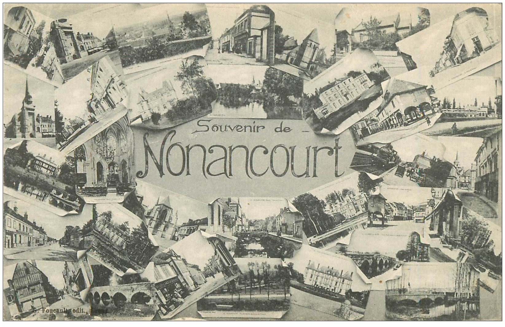 carte postale ancienne 27 NONANCOURT. Multivues 1934