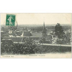 carte postale ancienne 27 NONANCOURT. Vue générale du Village vers 1913