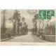 carte postale ancienne 27 PACY-SUR-EURE. Femme à l'Entrée de la Ville et Café 1918