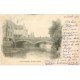 carte postale ancienne 27 PACY-SUR-EURE. Le Pont sur l'Eure 1901