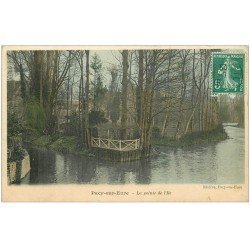 carte postale ancienne 27 PACY-SUR-EURE. Pointe d'Île 1910 en couleur