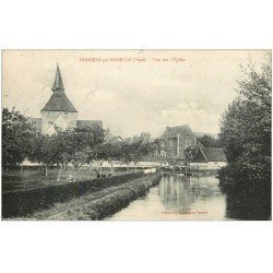 carte postale ancienne 27 PERRIERS-SUR-ANDELLE. L'Eglise 1925
