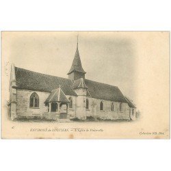 carte postale ancienne 27 PINTERVILLE. L'Eglise vers 1900