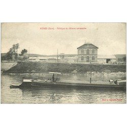 27 PITRES. Fabrique de clôtures normandes et Péniche 1917