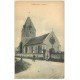 carte postale ancienne 27 PITRES. L'Eglise animation. Manque minuscule coin gauche...