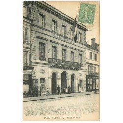 carte postale ancienne 27 PONT-AUDEMER. Hôtel de Ville 1921