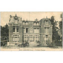 carte postale ancienne 27 PONT-AUDEMER. La Caisse d'Epargne 1905