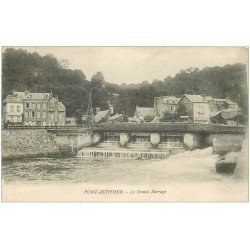 carte postale ancienne 27 PONT-AUDEMER. Le Barrage 1918