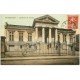 carte postale ancienne 27 PONT-AUDEMER. Palais de Justice carte toilée 1919