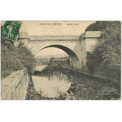 carte postale ancienne 27 PONT-DE-L'ARCHE. Ancien Canal 1907