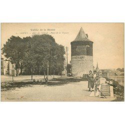 carte postale ancienne 08 GIVET. Allée des Tilleuls Place de la Victoire