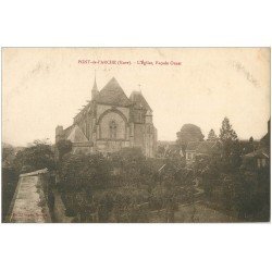 carte postale ancienne 27 PONT-DE-L'ARCHE. L'Eglise façade