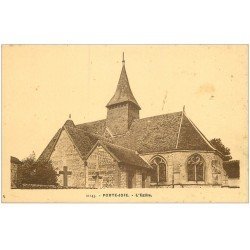 carte postale ancienne 27 PORTE-JOIE. Eglise sépia