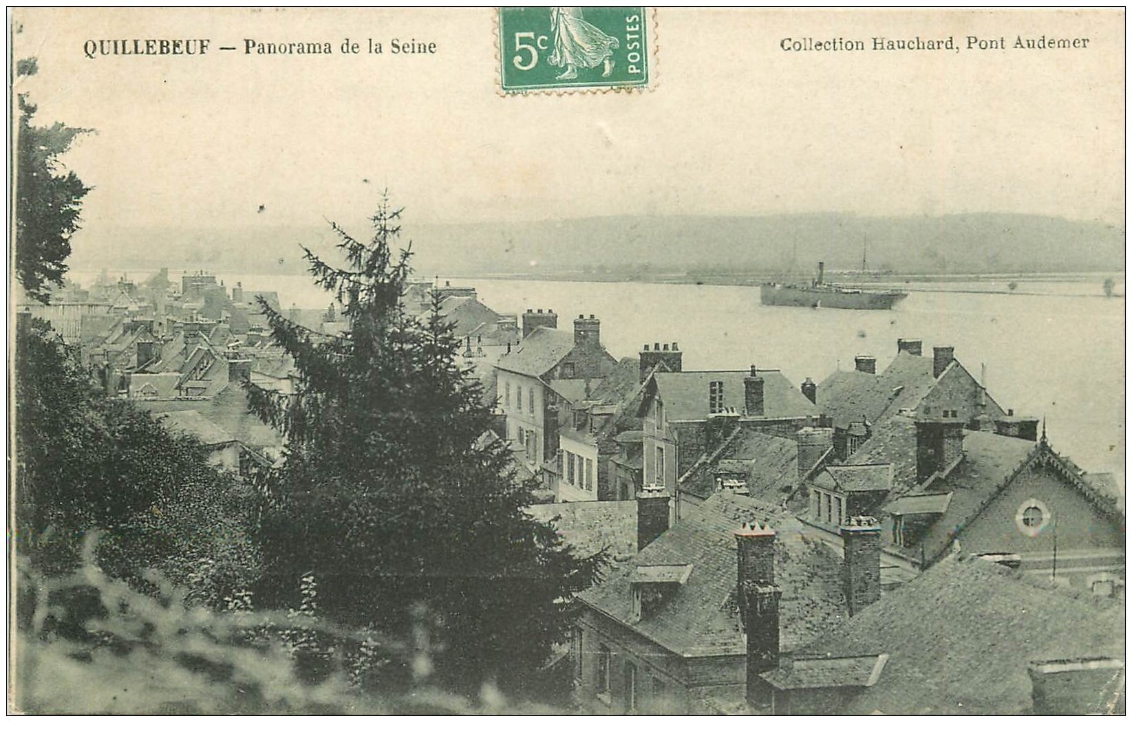 27 QUILLEBEUFSURSEINE. La Seine 1908