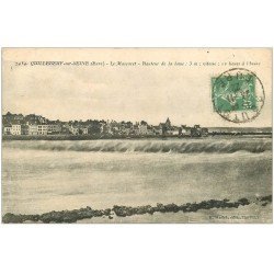 carte postale ancienne 27 QUILLEBEUF-SUR-SEINE. Le Mascaret 1922