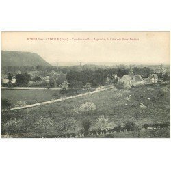 carte postale ancienne 27 ROMILLY-SUR-ANDELLE. Village et Côte des Deux-Amants
