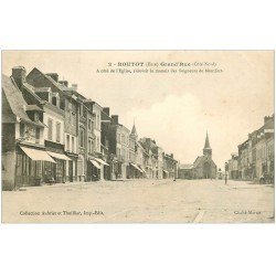 carte postale ancienne 27 ROUTOT. Grand'Rue Café et Epicerie