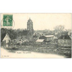 carte postale ancienne 27 RUGLES.. Vue générale 1913