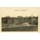 carte postale ancienne 27 RUGLES.. Vue générale. Carte photo émaillographie. Tendance à se recroquevillé...