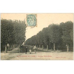 carte postale ancienne 27 SAINT-ANDRE-DE-L'EURE. Avenue Victor-Hugo