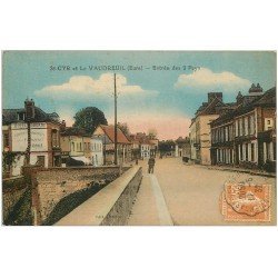 carte postale ancienne 27 SAINT-CYR ET LE VAUDREUIL. Entrée des 2 Pays 1932