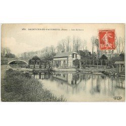 carte postale ancienne 27 SAINT-CYR-DU-VAUDREUIL. Les Ecluses 1909