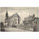 carte postale ancienne 27 SAINT-GERMAIN-LA-CAMPAGNE. L'Eglise animation 1925